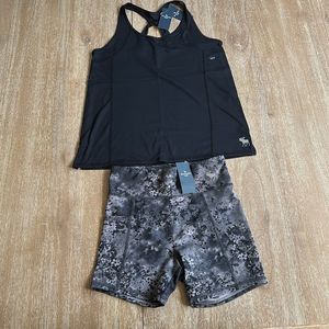 abercrombie kids 2-Piece Activewear Set Shorts & Tank Top